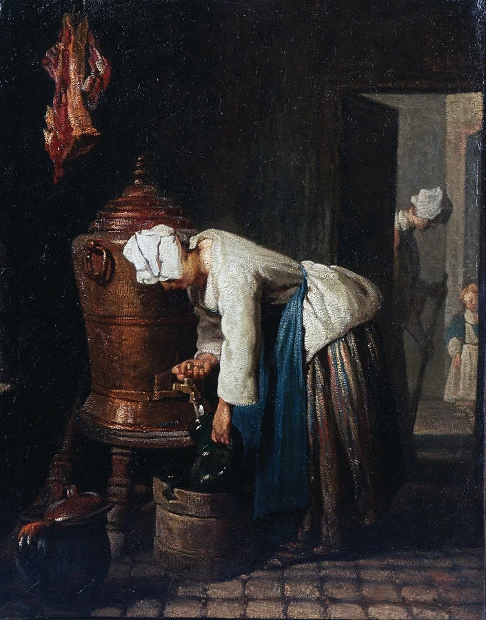 Jean Siméon Chardin - Donna che attinge acqua alla cisterna, Toledo Museum of Art